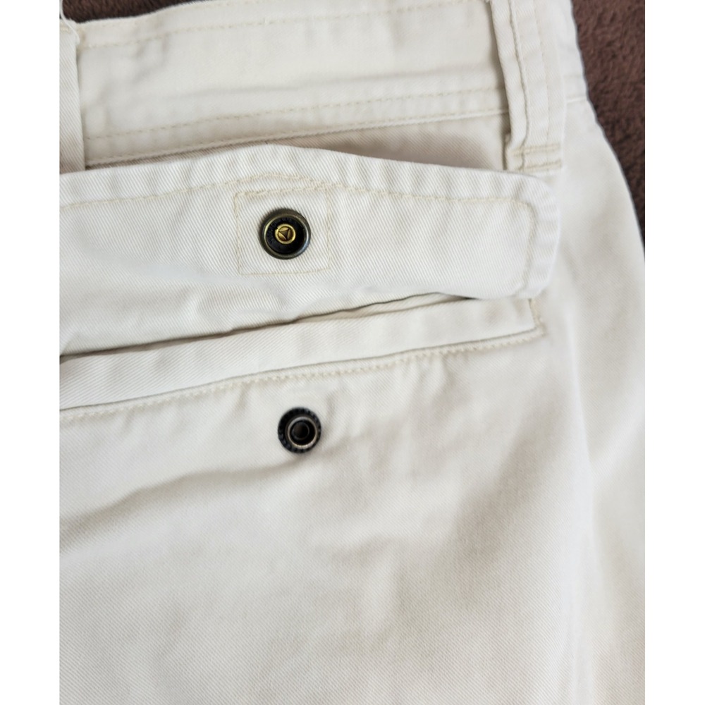 Polo Jeans Co Ralph Lauren Mens 36 Cargo Shorts Cream Military 67th Reg Cotton - Picture 6 of 9